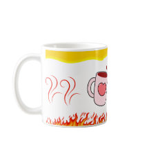 Feuer der Liebe - Romantische Tasse für Paare