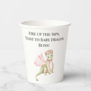 Feuer die Sippen auf, Toast zu Baby Dragon Bliss! Pappbecher