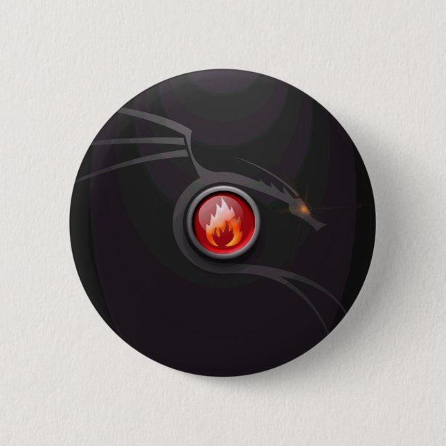 Feuer-Drache Button (Vorderseite)