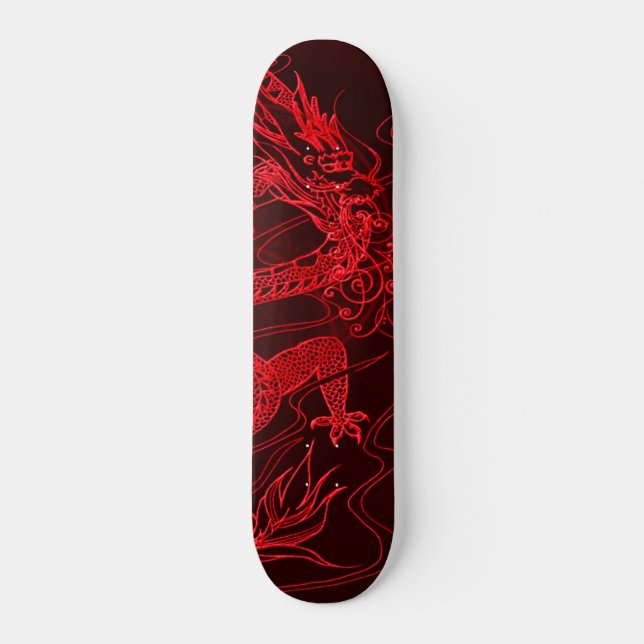 Feuer-Drache-Element-kundenspezifisches Skateboard (Vorne)