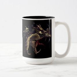 Feuer-Drache-Email-Kunst Zweifarbige Tasse