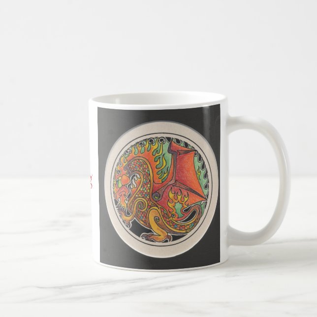 Feuer-Drache Kaffeetasse (Rechts)