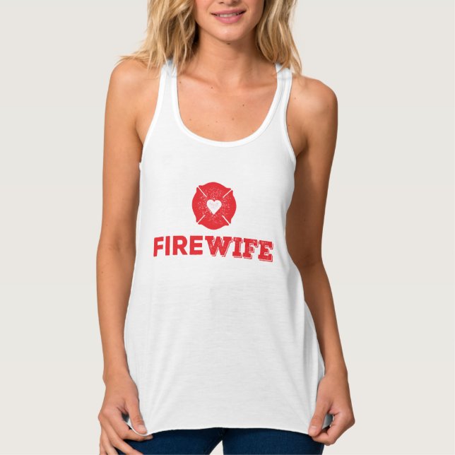 Feuer-Ehefrau Tank Top (Vorderseite)