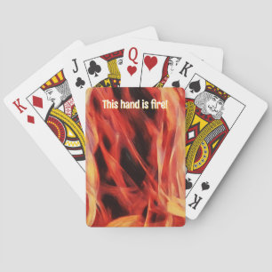 Feuer Flammen Hot-Hand-Poker-Nachtkarten Spielkarten