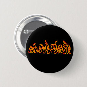 Feuer Flammen Lohe Umriss Button