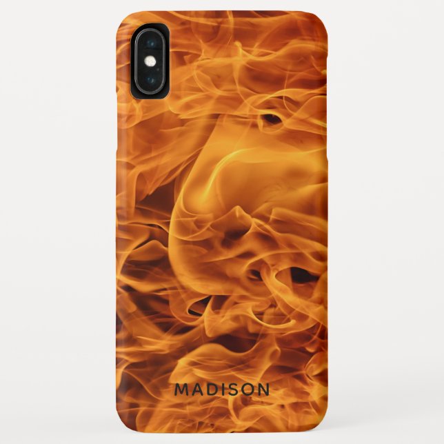 Feuer flammt Nametelefon-Hüllen Case-Mate iPhone Hülle (Rückseite)