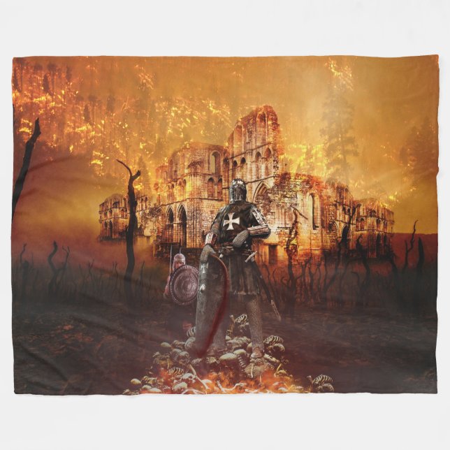 FEUER FLEECEDECKE (Vorderseite (Horizontal))