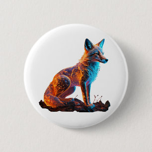 Feuer Frost Fuchs Button
