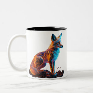 Feuer Frost Fuchs Zweifarbige Tasse