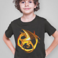 Feuer Gold Flamme Drache Magische Fantasie