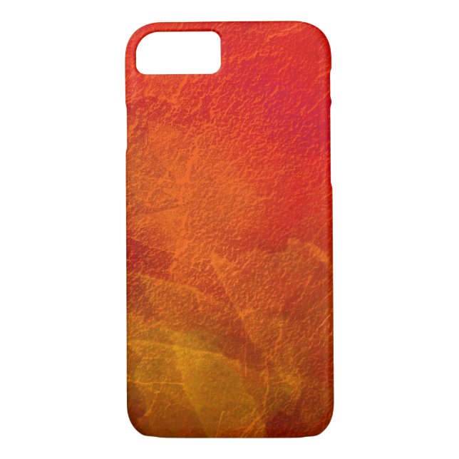 Feuer - Hellorangefarbene, gelbe Abstrakte Kunst Case-Mate iPhone Hülle (Rückseite)