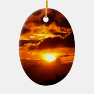 Feuer im Himmel Keramik Ornament