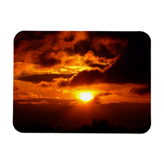 Feuer im Himmel Magnet (Horizontal)
