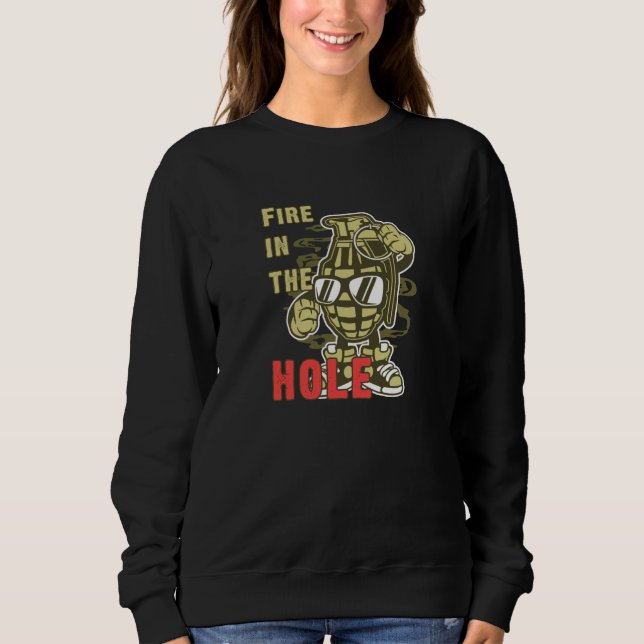 Feuer im Loch Sweatshirt (Vorderseite)