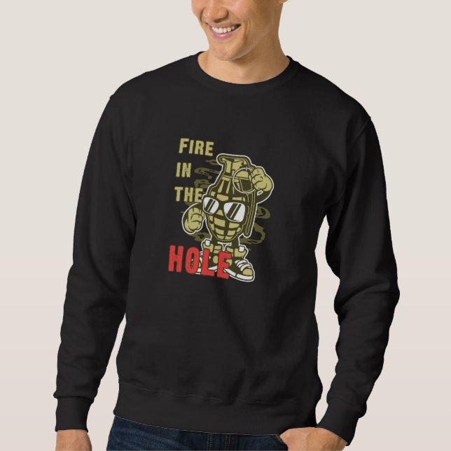 Feuer im Loch Sweatshirt (Vorderseite)