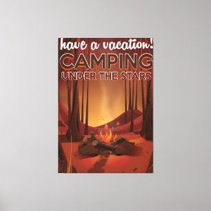 Feuer im Wald. Leinwanddruck