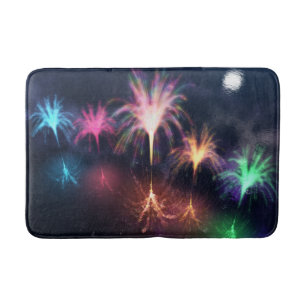 Feuer im Wasserbad Badematte