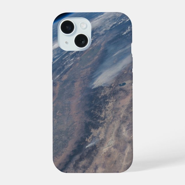 Feuer im Yosemite National Park & Stanislaus Fores iPhone 15 Hülle (Rückseite)