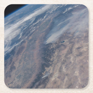 Feuer im Yosemite National Park & Stanislaus Fores Rechteckiger Pappuntersetzer