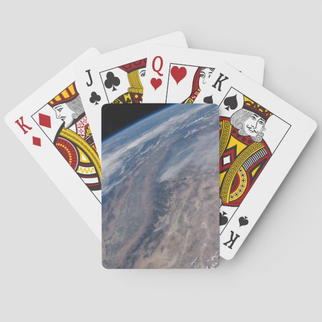 Feuer im Yosemite National Park & Stanislaus Fores Spielkarten (Rückseite)