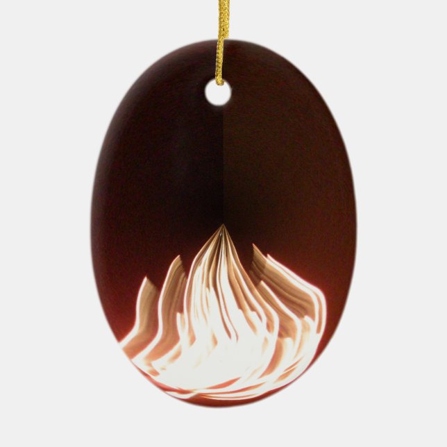 Feuer in der Hakuna Matata.pnng Keramikornament (Vorne)