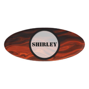 Feuer in flüssiger Form von Shirley Taylor Namenschild