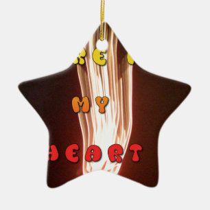 Feuer in meinem Herzen brillante Feuerwerk Hakuna  Keramikornament