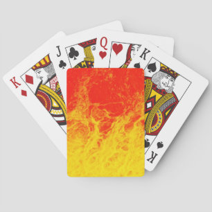 Feuer in rot und gelb spielkarten