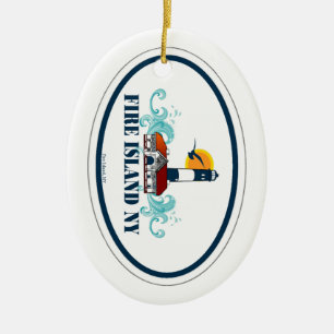 Feuer-Insel Keramikornament