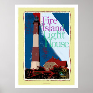Feuer-Insel-Plakat-Kunst Poster