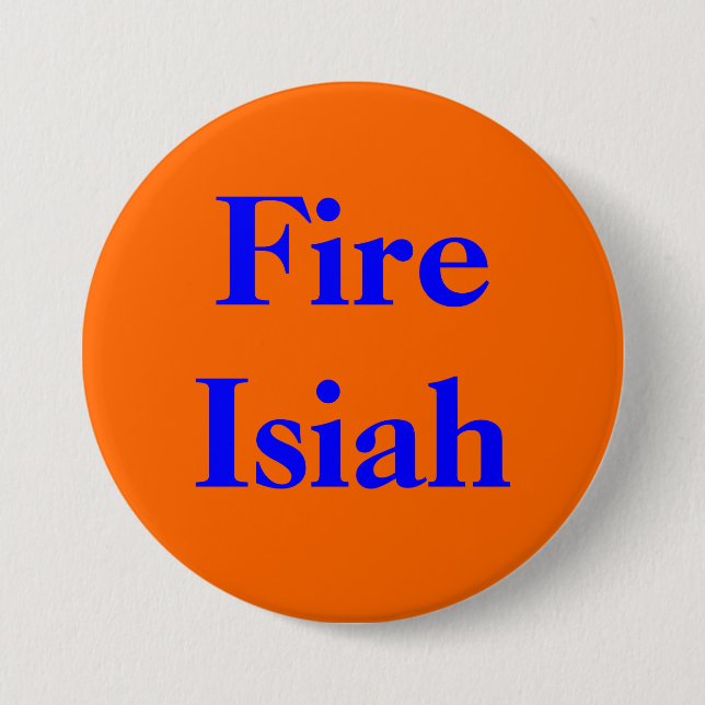 Feuer Isiah Knopf Button (Vorderseite)