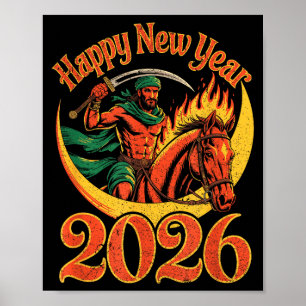 Feuer Jahr des Pferdes – Chinesisches Neujahr 2 Poster