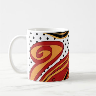 Feuer Kaffeetasse