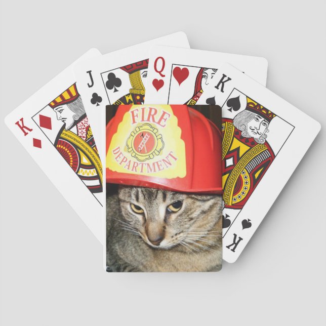 Feuer-Katze Spielkarten (Rückseite)