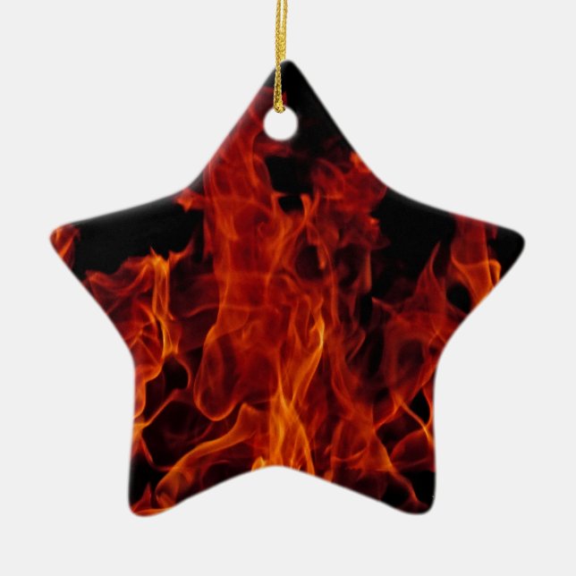 Feuer Keramik Ornament (Vorne)