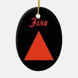 Feuer Keramikornament