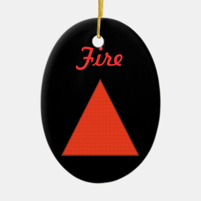Feuer Keramikornament (Vorne)