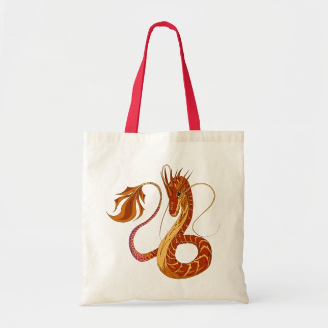 Feuer-Korallen-Drache Tragetasche (Vorne)