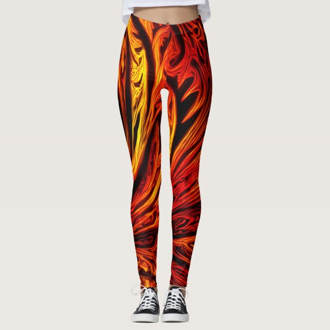 Feuer Leggings (Vorderseite)