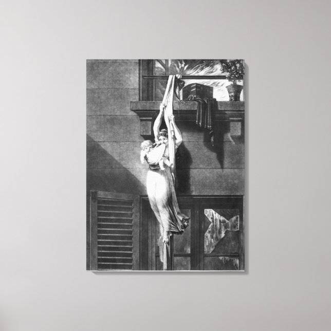 Feuer Leinwanddruck (Vorderseite)