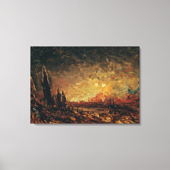 Feuer Leinwanddruck (Vorderseite)