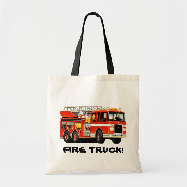 Feuer-LKW-Party Tragetasche (Vorne)