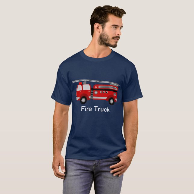Feuer-LKW-T - Shirt (Vorne ganz)