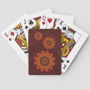Feuer-Mandala-Klassikkarten Spielkarten