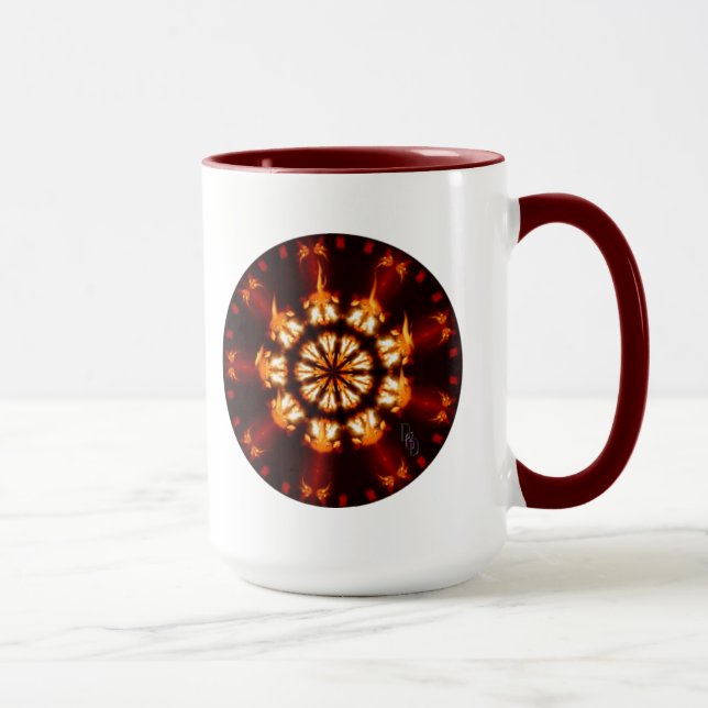 Feuer Mandala Tasse (Rechts)