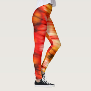 Feuer-Marmor-Abstrakt Leggings