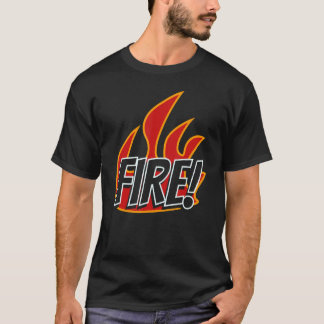 Feuer mit Flammen, passendes Doppelkostüm T-Shirt