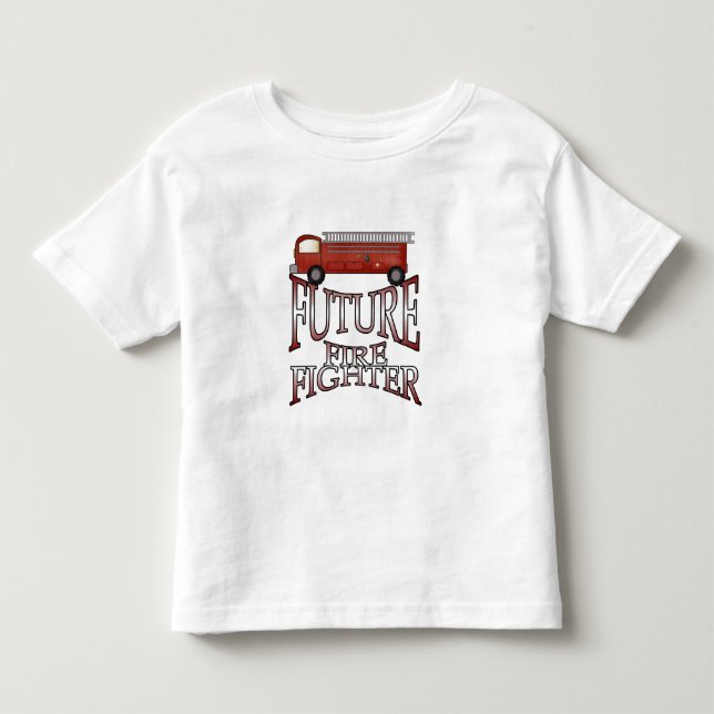 Feuer-Motor-Zukunft-Feuerwehrmann Kleinkind T-shirt (Vorderseite)