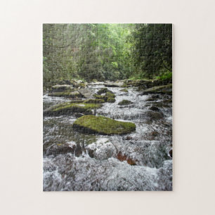 Feuer-Nebenfluss-Puzzlespiel