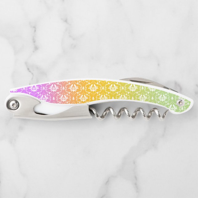 Feuer Ombre in Lila Träume Kellnermesser (Vorderseite)